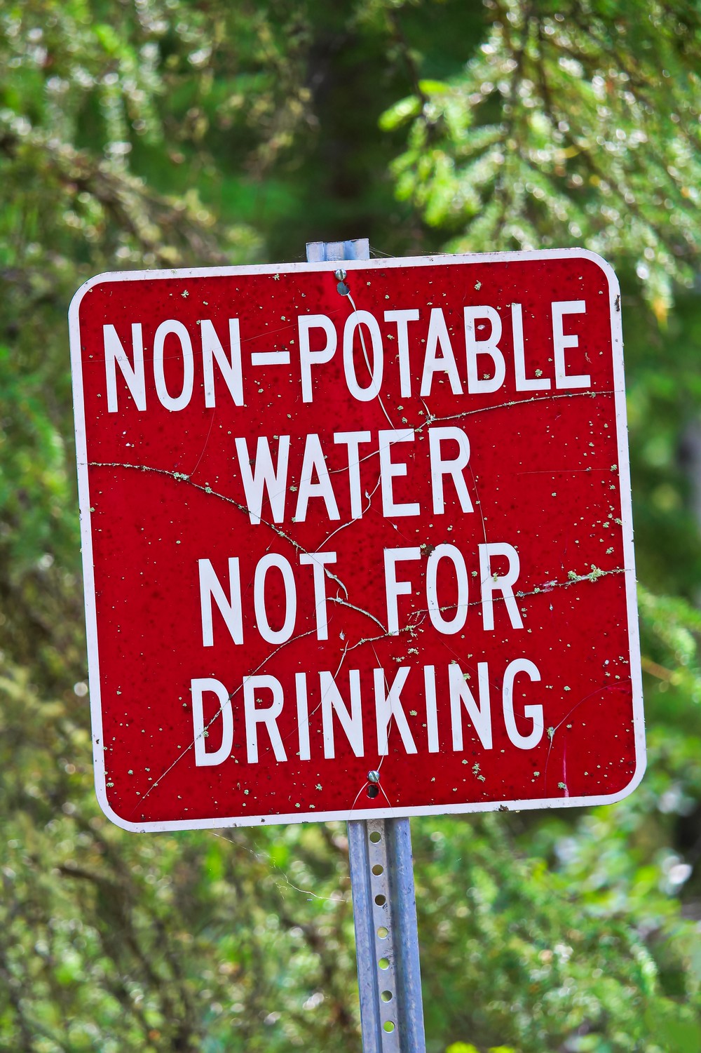 eau non potable l’eau ferrugineuse n’est pas bonne